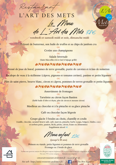 Capture menu Automne 2025